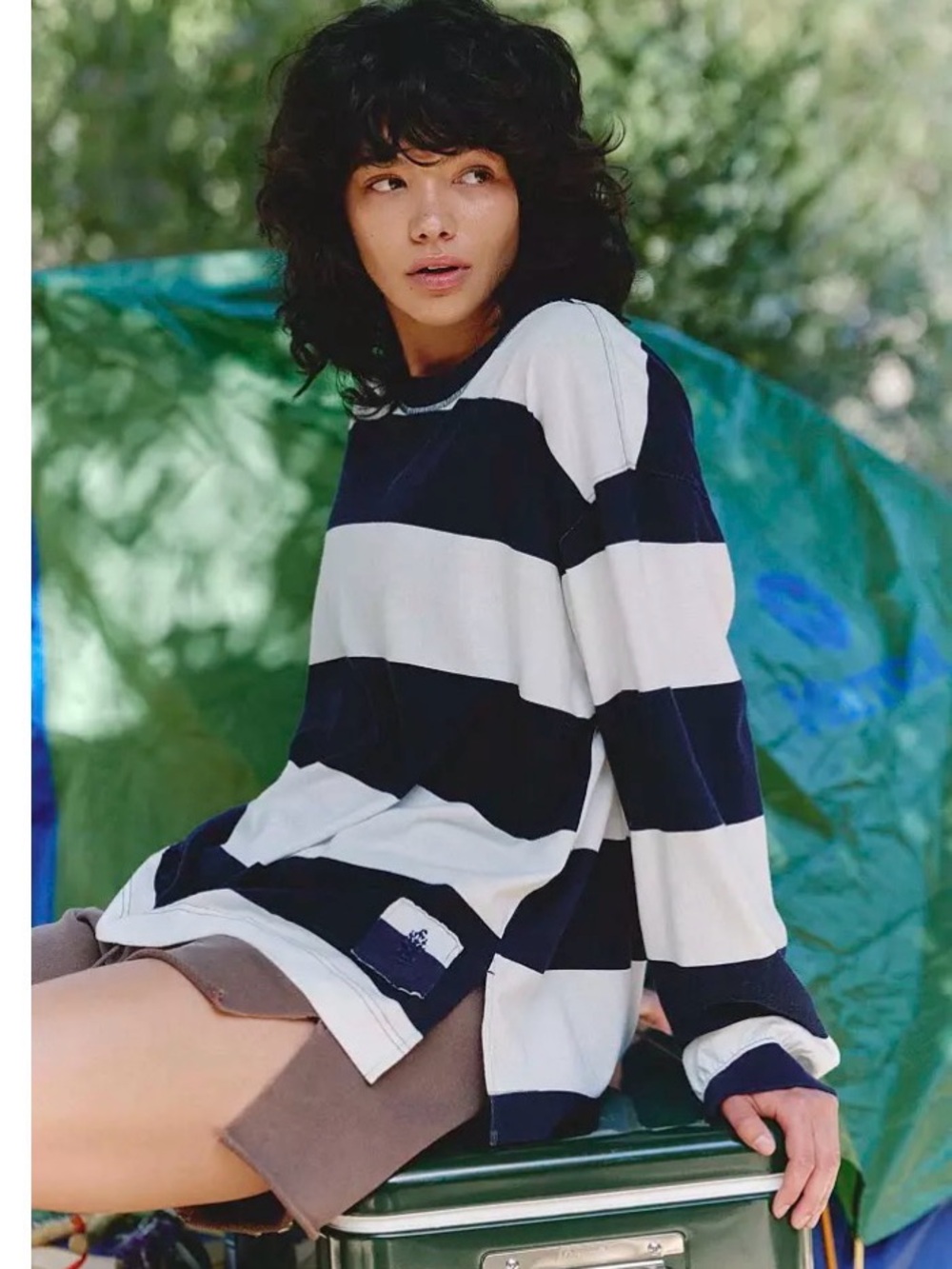NWT! FP Movement Women's Striped Hustle Layer